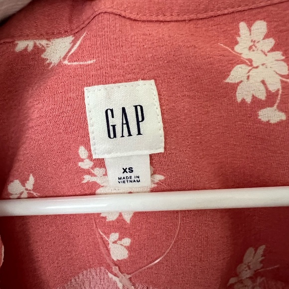 Pink Floral Gap Button Down Dress - Picture 4 of 5